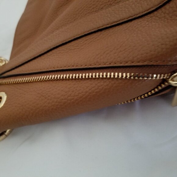 Michael Kors Brown Leather Handbag Shoulder Bag - Picture 5 of 12